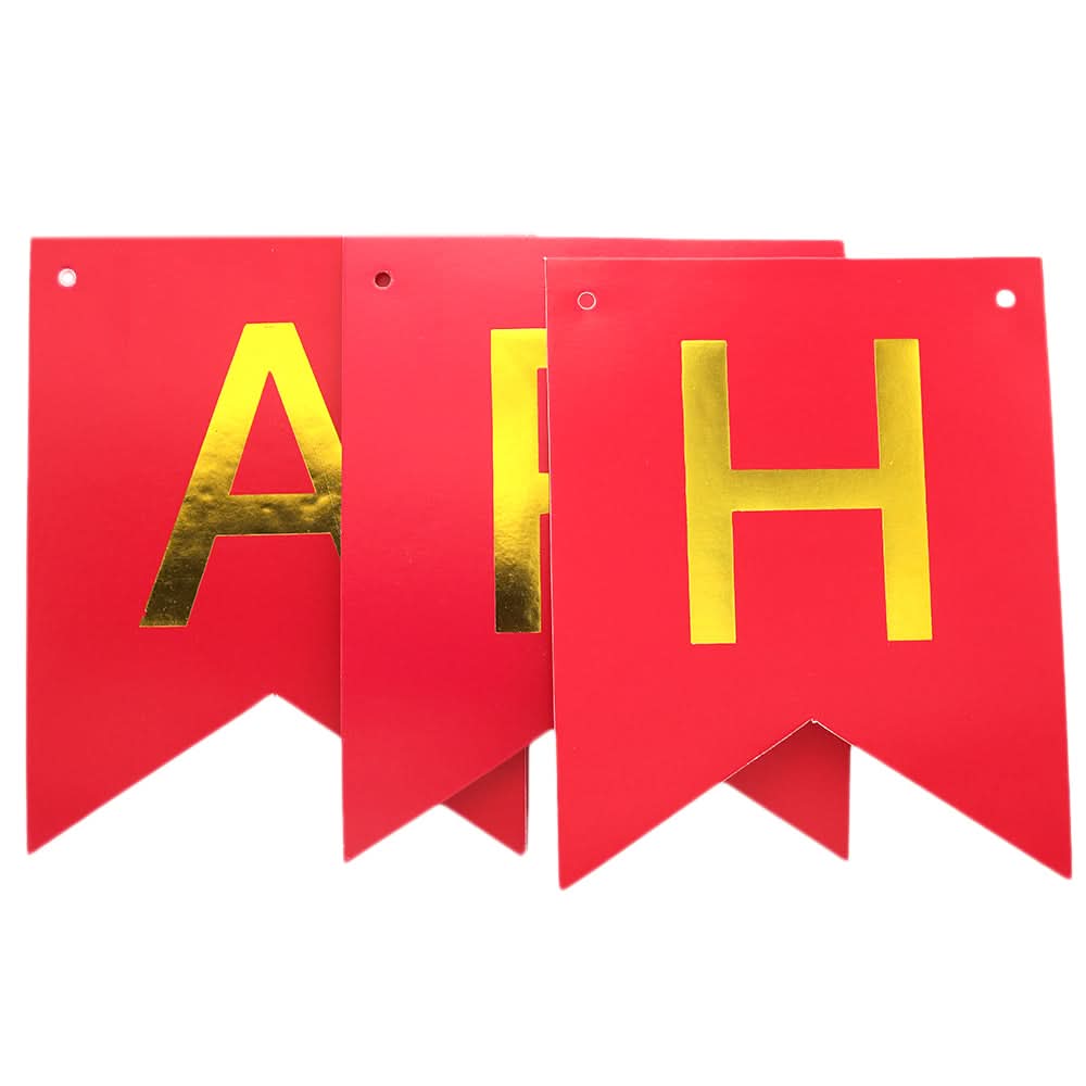 Happy Birthday Bunting - Red, Home & Lifestyle, Decoration, Chase Value, Chase Value
