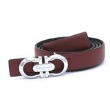Women's Fancy 02 Side Belt - Maroon, Women, Belts, Chase Value, Chase Value
