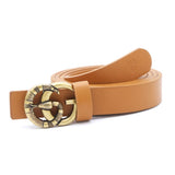 Women's Fancy 02 Side Belt - Brown, Women, Belts, Chase Value, Chase Value