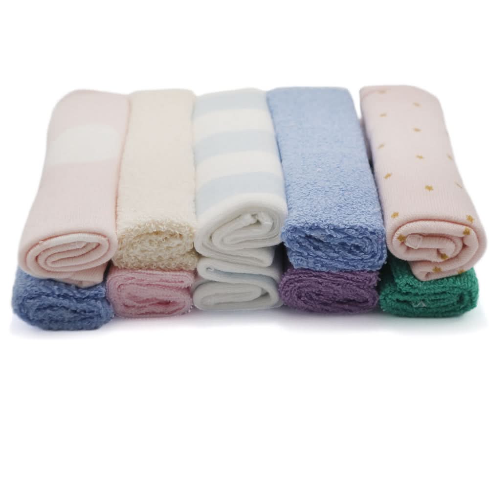 Newborn Face Towel 10Pcs - Multi, Kids, Bibs & Towels, Chase Value, Chase Value