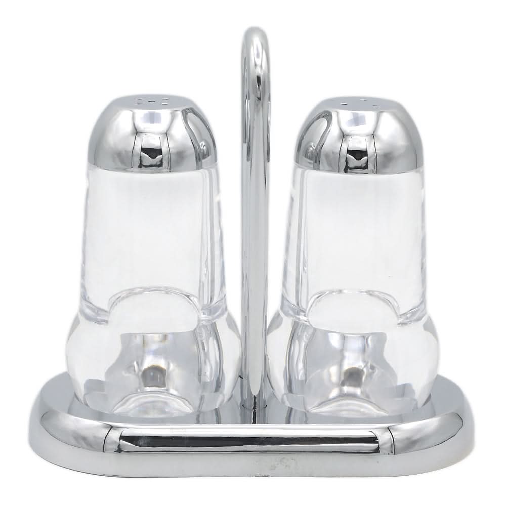 Acrylic Salt & Pepper 2 Piece Set - Silver, Home & Lifestyle, Storage Boxes, Chase Value, Chase Value