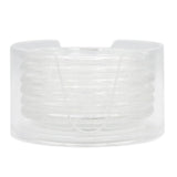 Acrylic Tea Coaster Set - White, Home & Lifestyle, Storage Boxes, Chase Value, Chase Value