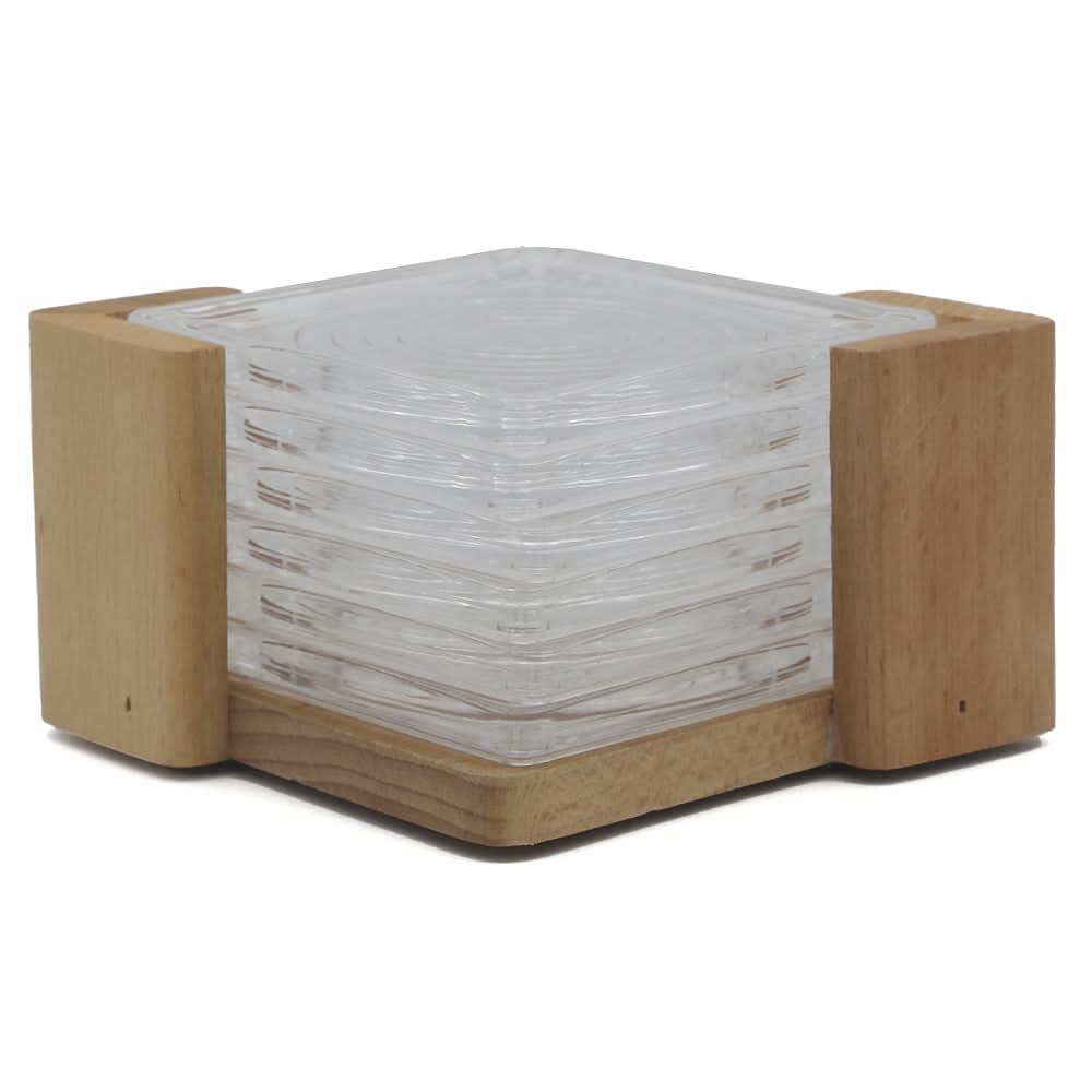 Acrylic Tea Coaster Set - White, Home & Lifestyle, Storage Boxes, Chase Value, Chase Value