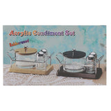 Acrylic 3 Piece Condiment Set - White, Home & Lifestyle, Storage Boxes, Chase Value, Chase Value