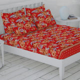 Percale Finish Fitted Sheet With 2 Pillow - M4, Home & Lifestyle, Double Bed Sheet, Chase Value, Chase Value