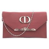 Women's Clutch K-2046 - Maroon, Women, Clutches, Chase Value, Chase Value
