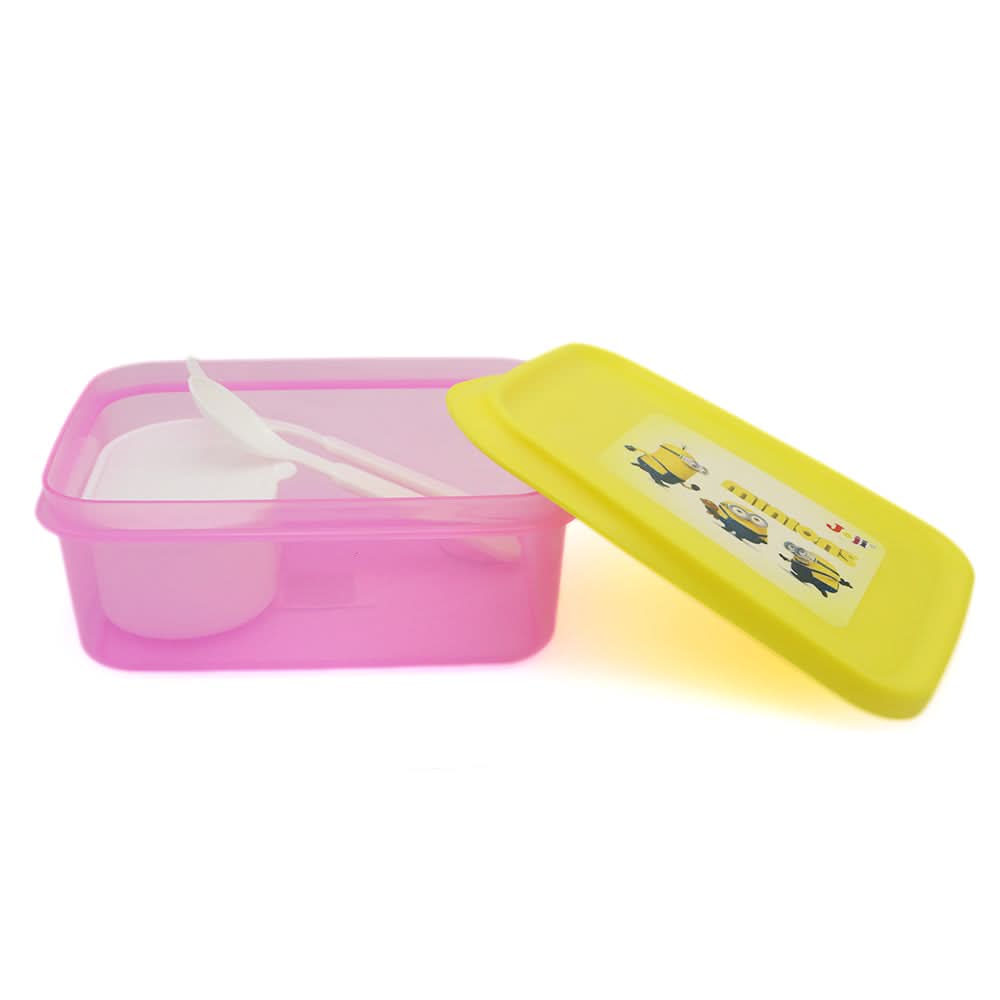 Hanoo Lunch Box JZ-696 - Pink, Kids, Tiffin Boxes And Bottles, Chase Value, Chase Value