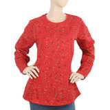 Women's Full Sleeves T-Shirt - Red, Women, T-Shirts And Tops, Chase Value, Chase Value