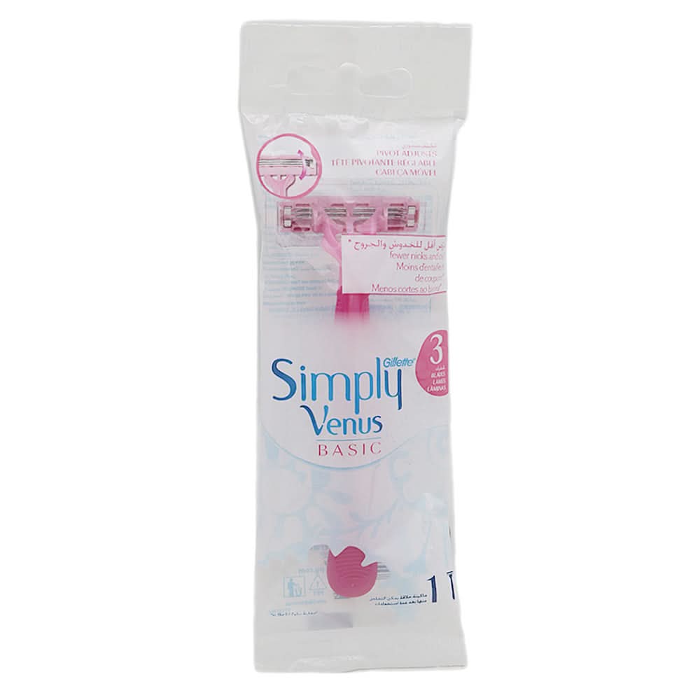 Gillette Simply Venus 3 1's, Beauty & Personal Care, Razor And Cartridges, Gillette, Chase Value