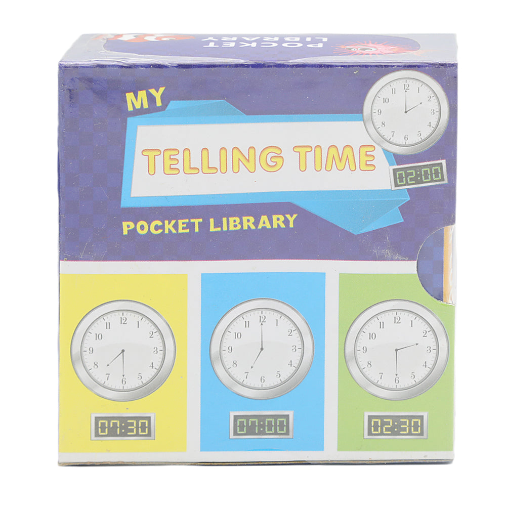 Learning Pocket Library Telling Time, Kids, Kids Educational Books, 6 to 9 Years, Chase Value