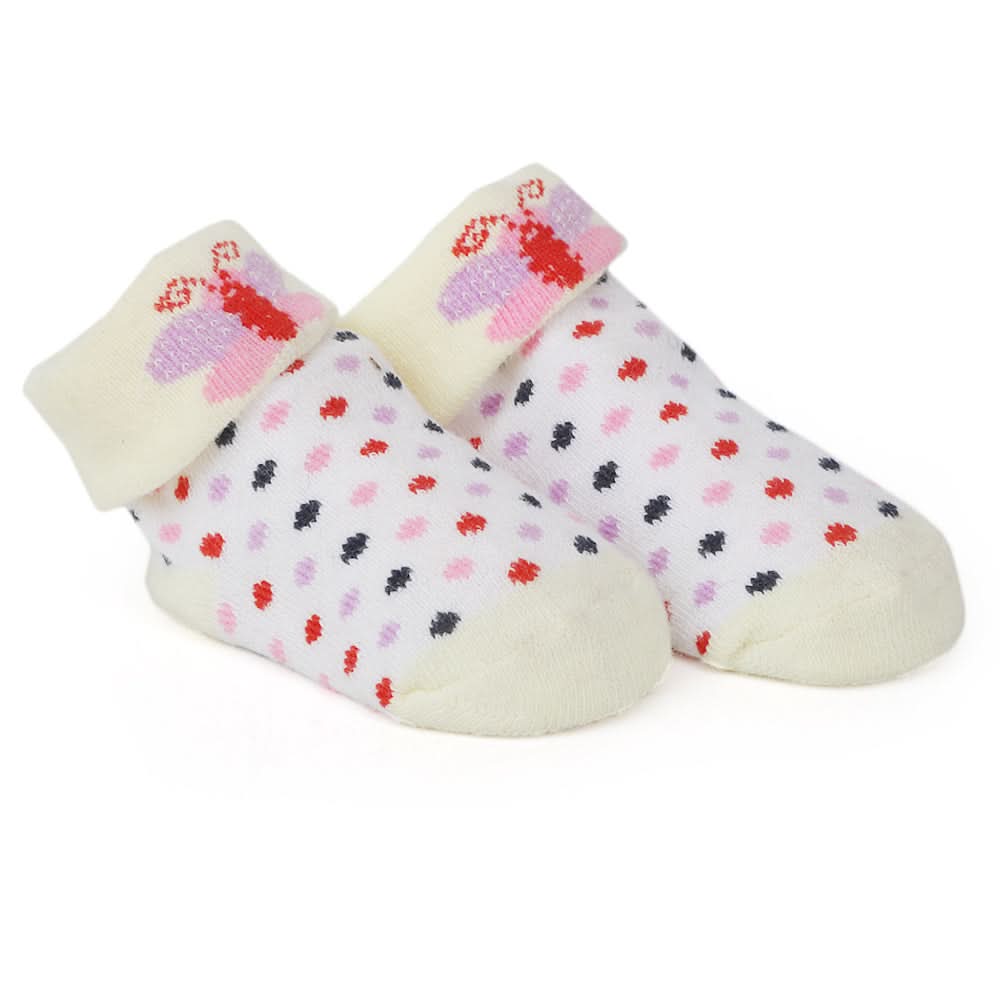 Newborn 2Pcs Booties - F, Kids, Newborn Caps, Shoes & Socks, Chase Value, Chase Value