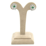 Women's American Diamond Ear Jhumki - Green, Women, Earrings & Tops, Chase Value, Chase Value