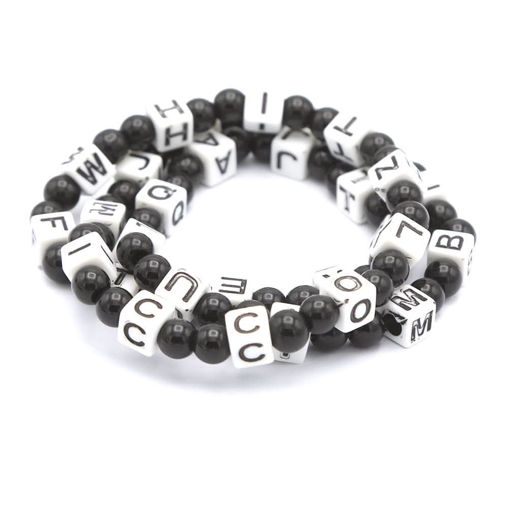 Mens Hand Bracelets - Black & White - A, Men, Jewellery, Chase Value, Chase Value