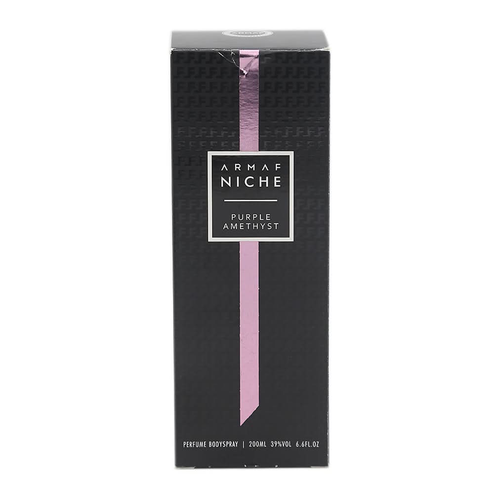 Armaf Niche Purple Amethyst Body Spray - 200ml, Beauty & Personal Care, Men Body Spray And Mist, Chase Value, Chase Value
