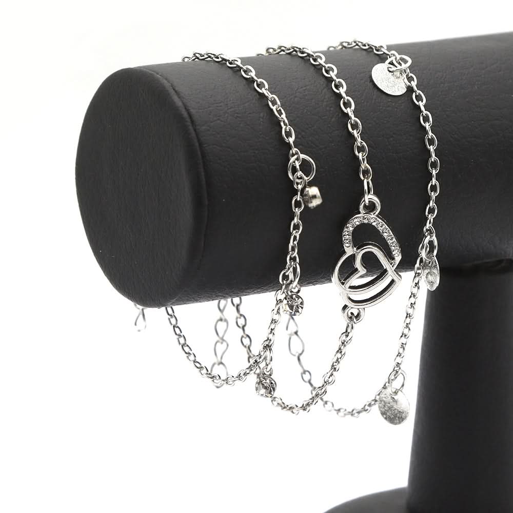 Womens 3Pc Bracelets - Silver - A, Women, Bangles & Bracelets, Chase Value, Chase Value