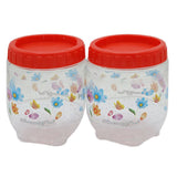 Top Lock Jar 2 Pcs - 3 - Red, Home & Lifestyle, Storage Boxes, Chase Value, Chase Value