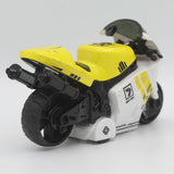 Die Cast Pull Back Metal Motorcycle - Yellow, Kids, Non-Remote Control, Chase Value, Chase Value
