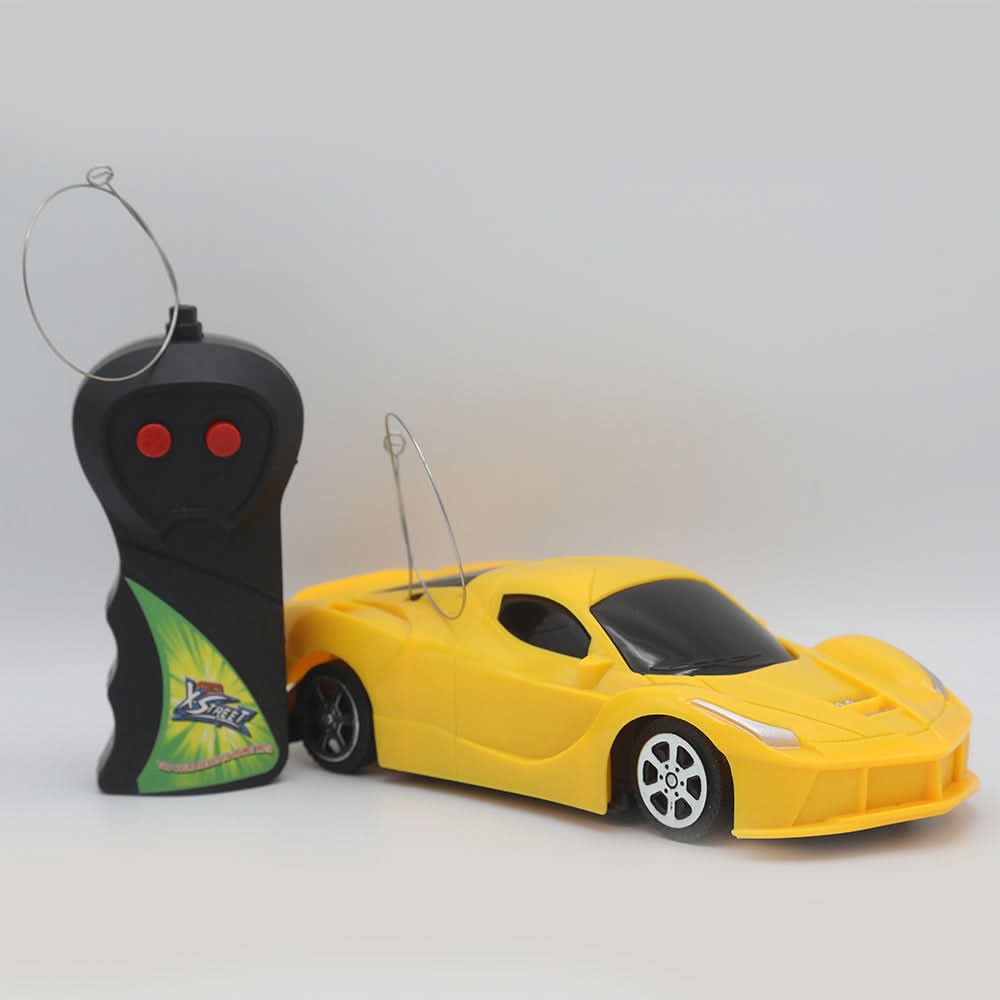 Remote Control Car Without Charging - Yellow, Kids, Remote Control, Chase Value, Chase Value