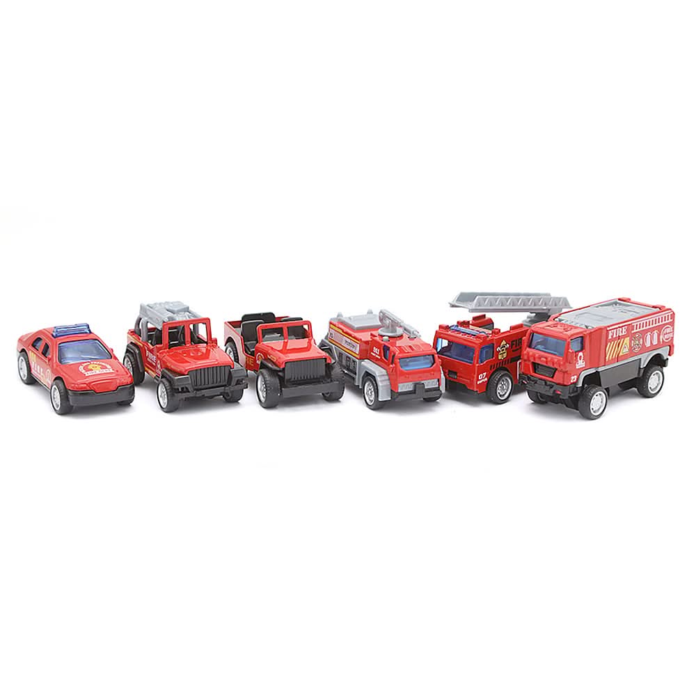 Pull Back Metal Car 3641 - Red, Kids, Non-Remote Control, Chase Value, Chase Value