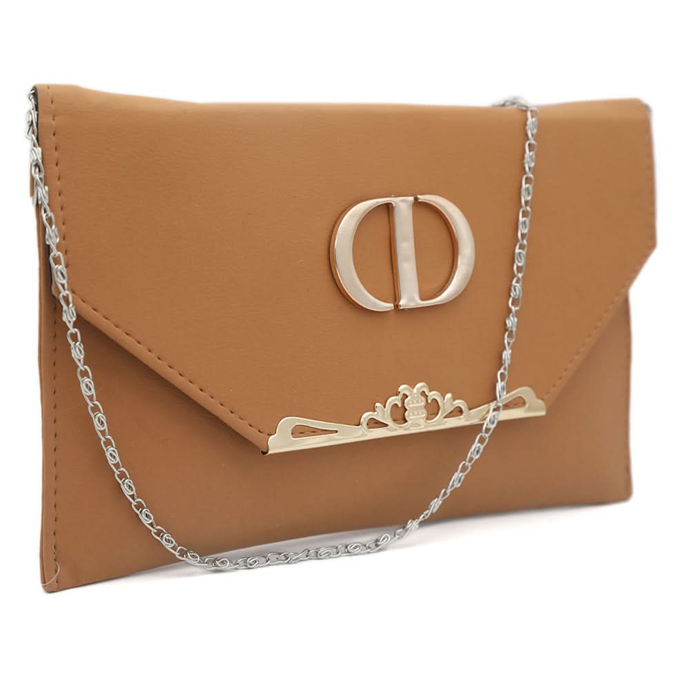 Women's Clutch K-2046 - Brown, Women, Clutches, Chase Value, Chase Value