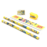Stationary Set 801 (0S1-JG1) - Yellow, Kids, Pencil Boxes And Stationery Sets, Chase Value, Chase Value
