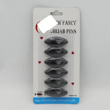 Scarf Pin 6 Pcs - Black, Women, Scarf Pins & Brooches, Chase Value, Chase Value