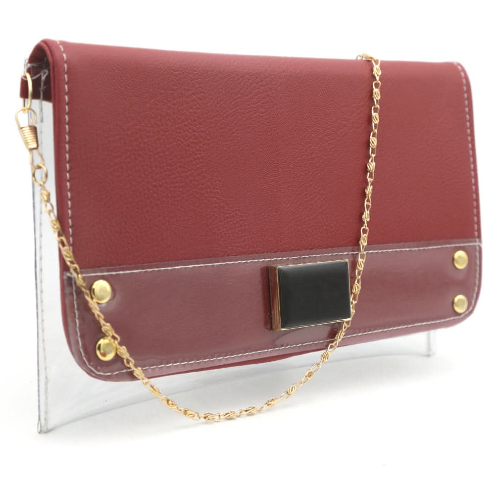 Women's Fancy Clutch K-2030 - Maroon, Women, Clutches, Chase Value, Chase Value