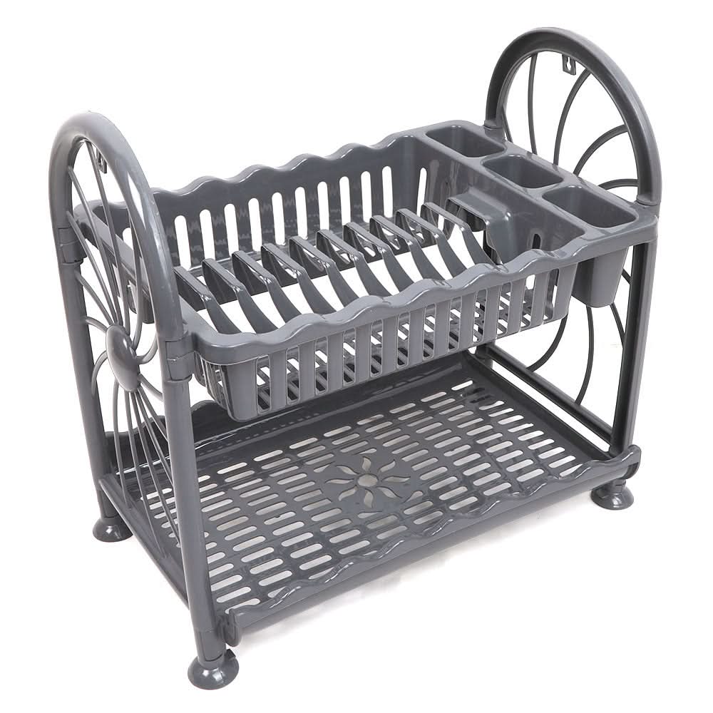 Plate Rack 2Layers Mrd 943 - Grey, Home & Lifestyle, Kitchen Tools And Accessories, Chase Value, Chase Value