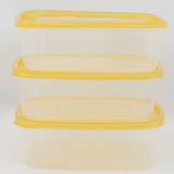 Crisper 3 pieces Bowl Pack Medium - Mustard, Home & Lifestyle, Storage Boxes, Chase Value, Chase Value