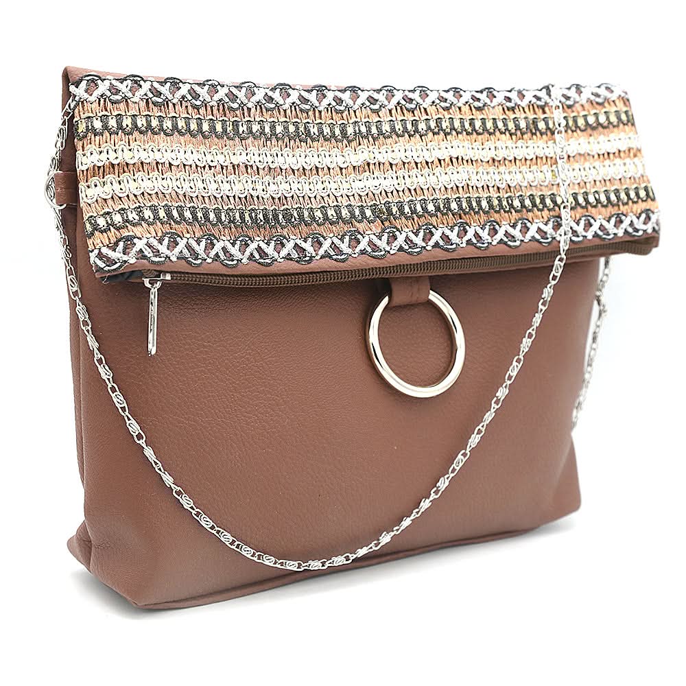 Women's Shoulder Bag ZH-515 - Dark Brown, Women, Bags, Chase Value, Chase Value