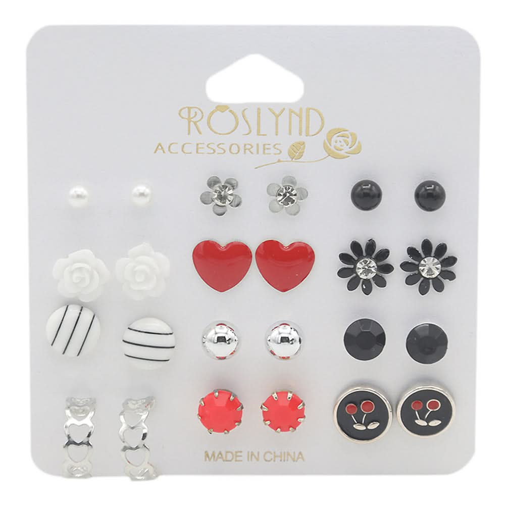 Girls Ear Tops Card - Multi, Kids, Earrings & Tops, Chase Value, Chase Value