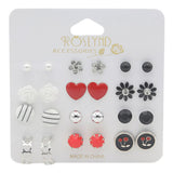 Girls Ear Tops Card - Multi, Kids, Earrings & Tops, Chase Value, Chase Value