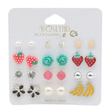 Girls Ear Tops Card - Multi, Kids, Earrings & Tops, Chase Value, Chase Value