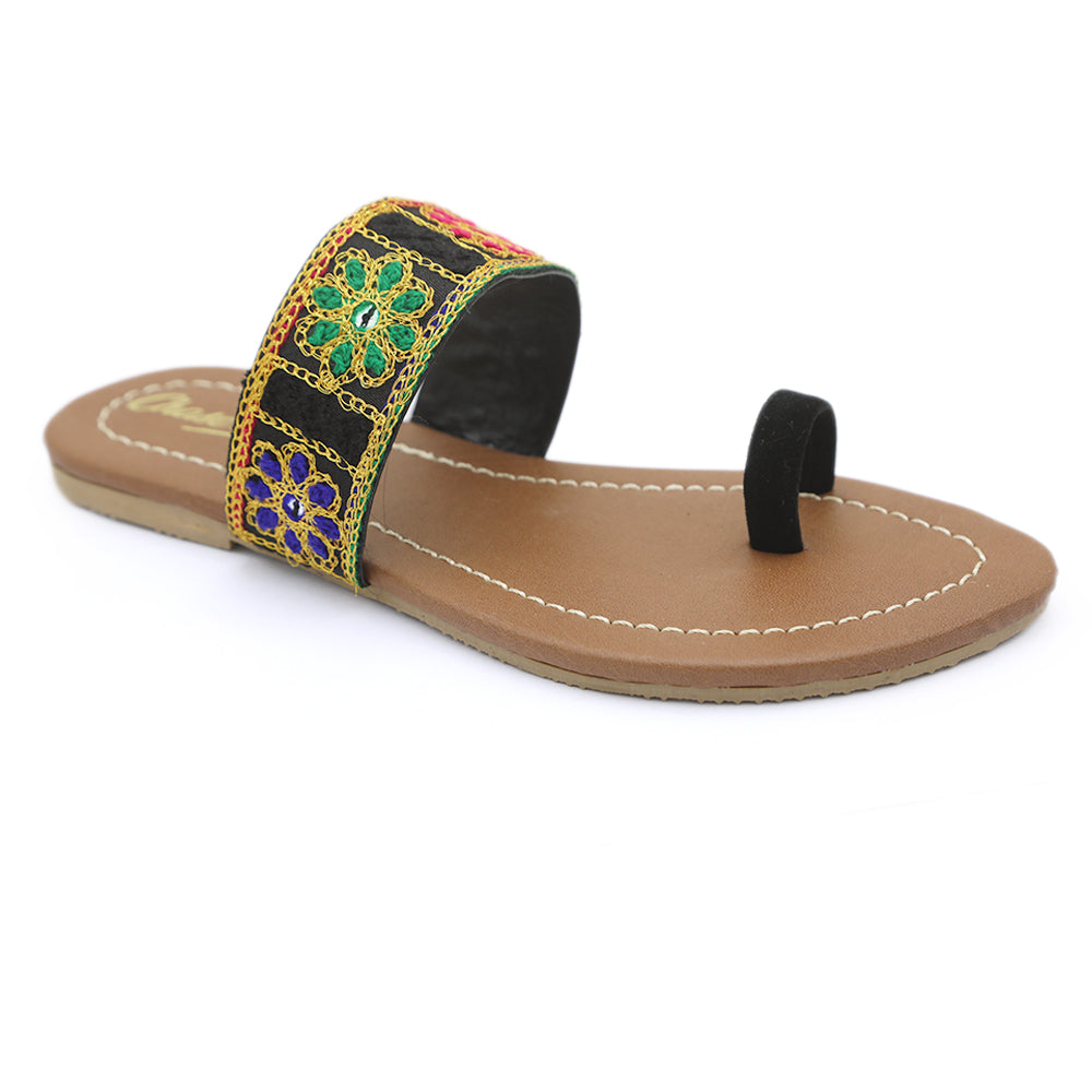 Girl's Slippers - Black, Kids, Girls Slippers, Chase Value, Chase Value