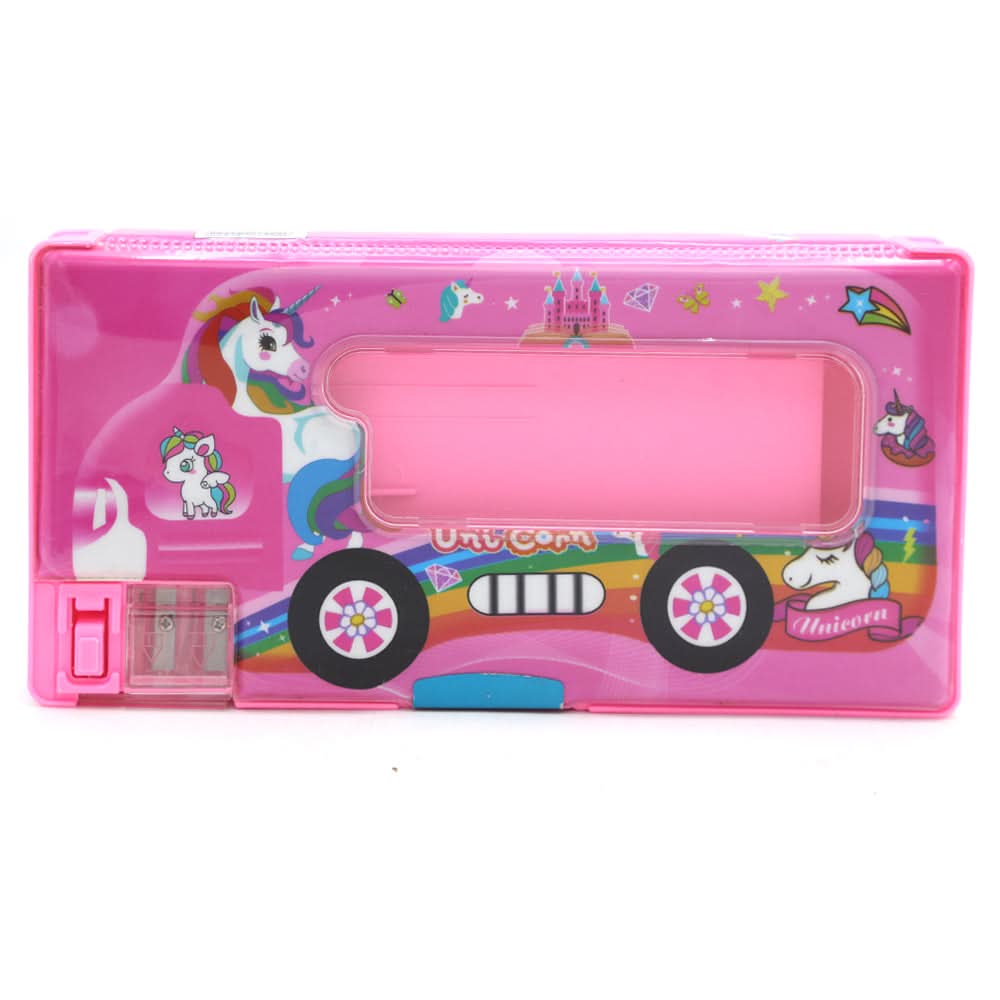 Pencil Box B-9609 - Pink, Kids, Pencil Boxes And Stationery Sets, Chase Value, Chase Value