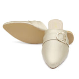 Women's Backless Slipper - Golden, Women, Slippers, Chase Value, Chase Value