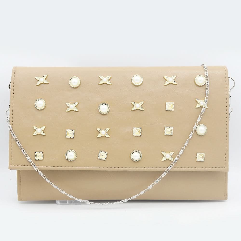 Women's Clutch (2053) - Beige, Women, Clutches, Chase Value, Chase Value
