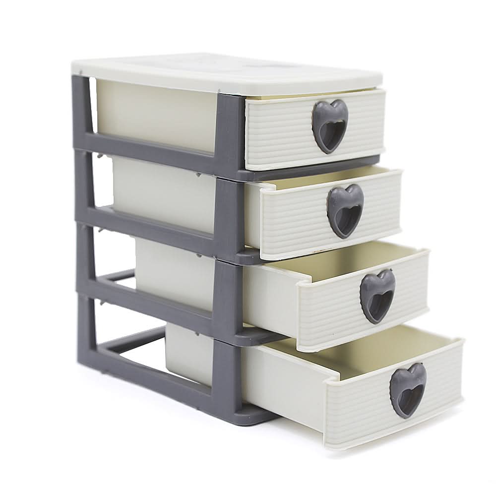 Jewelery Box 4 Drawer CH2024 - Light Grey, Home & Lifestyle, Kitchen Tools And Accessories, Chase Value, Chase Value