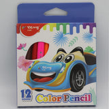 Color Pencil Set 12 Piece - Blue, Kids, Pencil Boxes And Stationery Sets, Chase Value, Chase Value