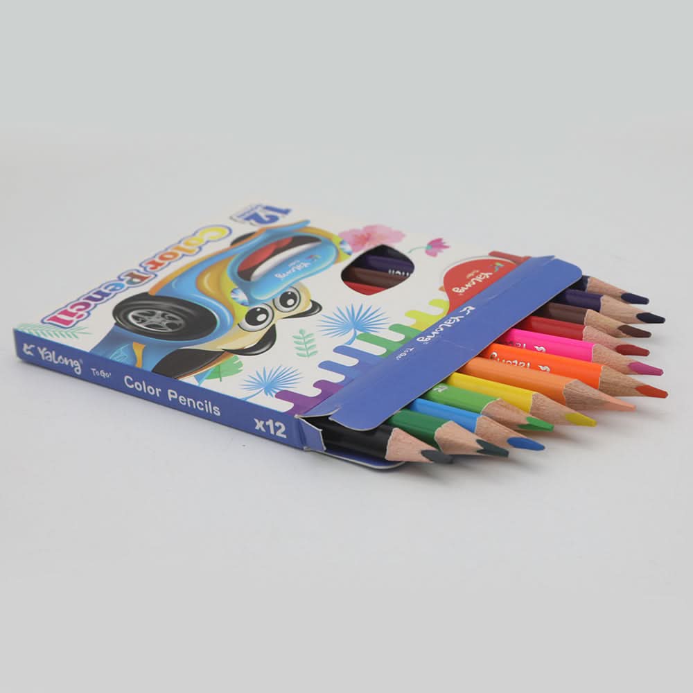 Color Pencil Set 12 Piece - Blue, Kids, Pencil Boxes And Stationery Sets, Chase Value, Chase Value