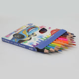 Color Pencil Set 12 Piece - Blue, Kids, Pencil Boxes And Stationery Sets, Chase Value, Chase Value