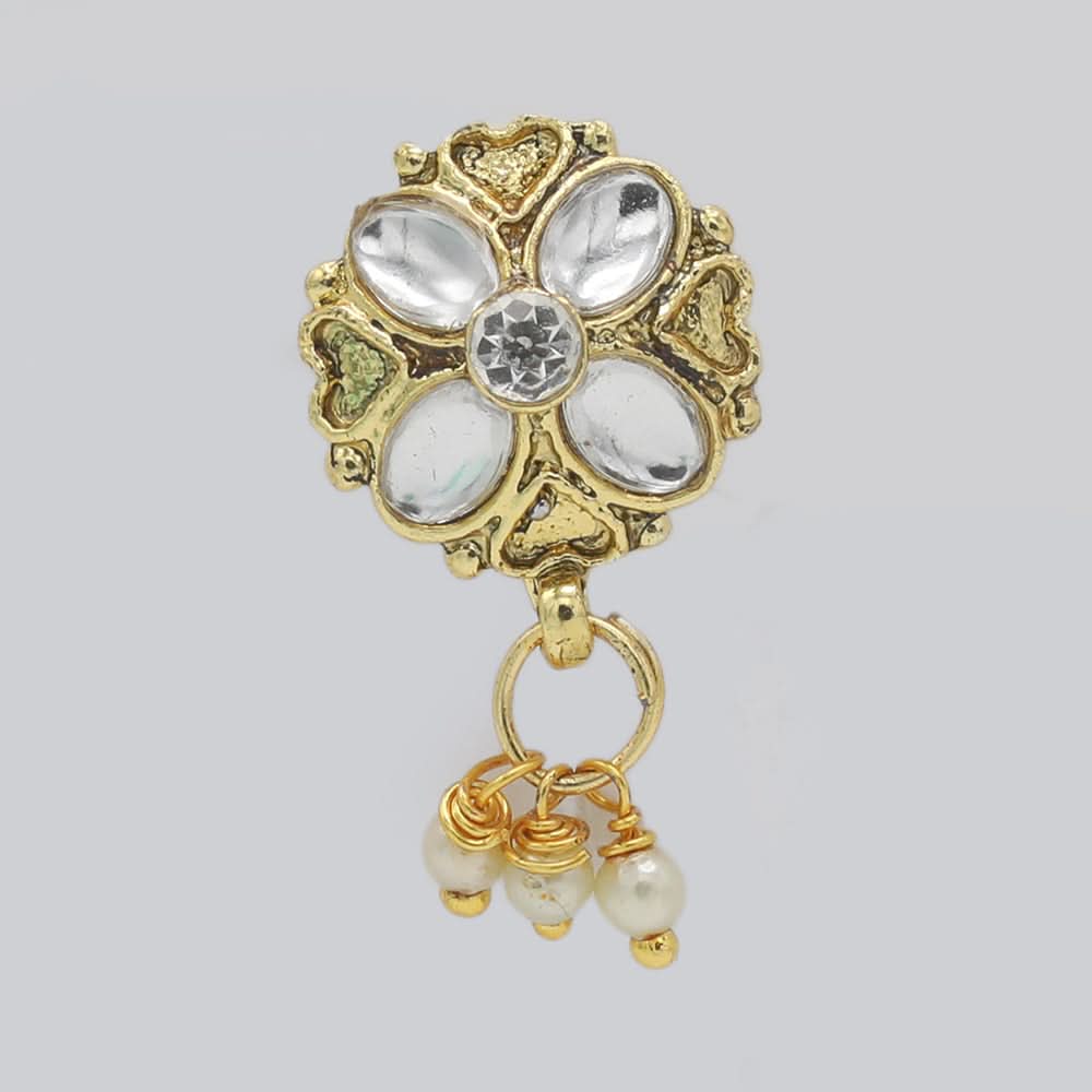Women's Nose Pin - Golden, Women, Nose Jewellery, Chase Value, Chase Value