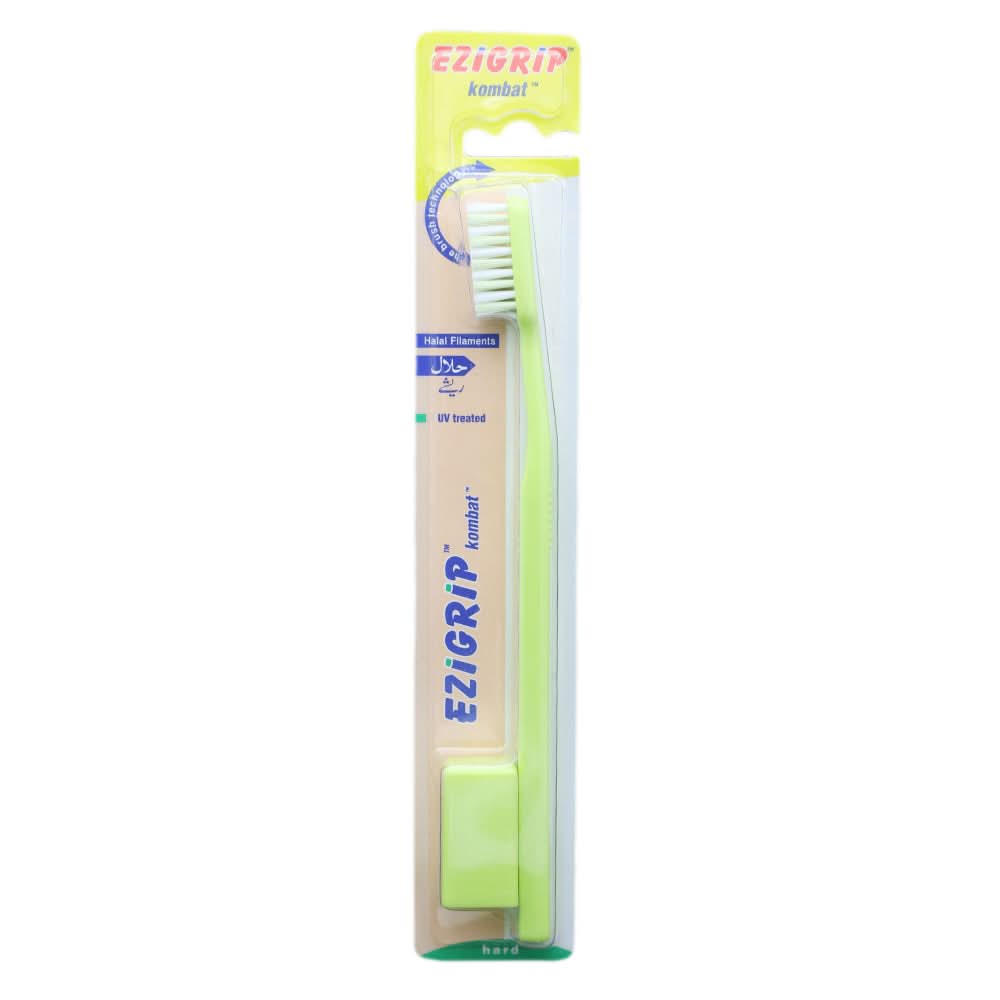 Ezigrip Kombat Tooth Brush - Light-Green, Beauty & Personal Care, Oral Care, Chase Value, Chase Value