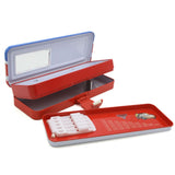 Pencil Box D - Orange, Kids, Pencil Boxes And Stationery Sets, Chase Value, Chase Value