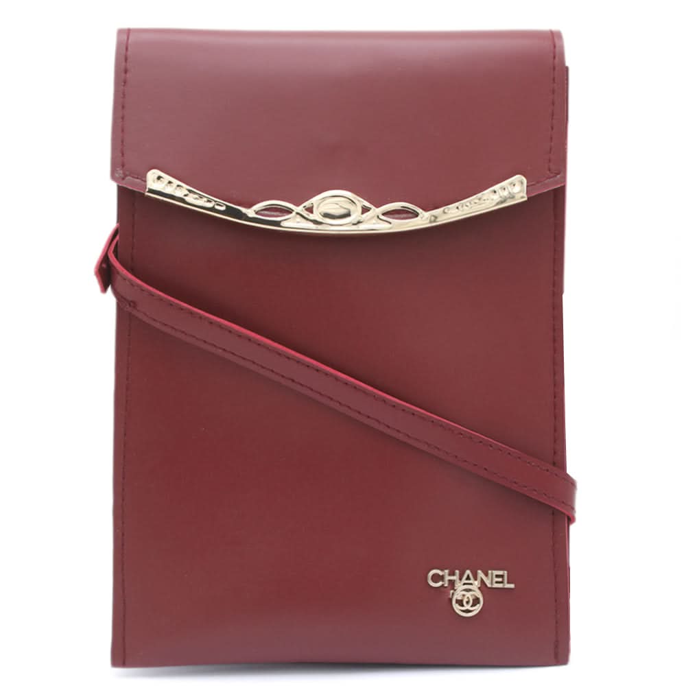 Women's Mobile Shoulder Bag - Maroon, Women, Bags, Chase Value, Chase Value
