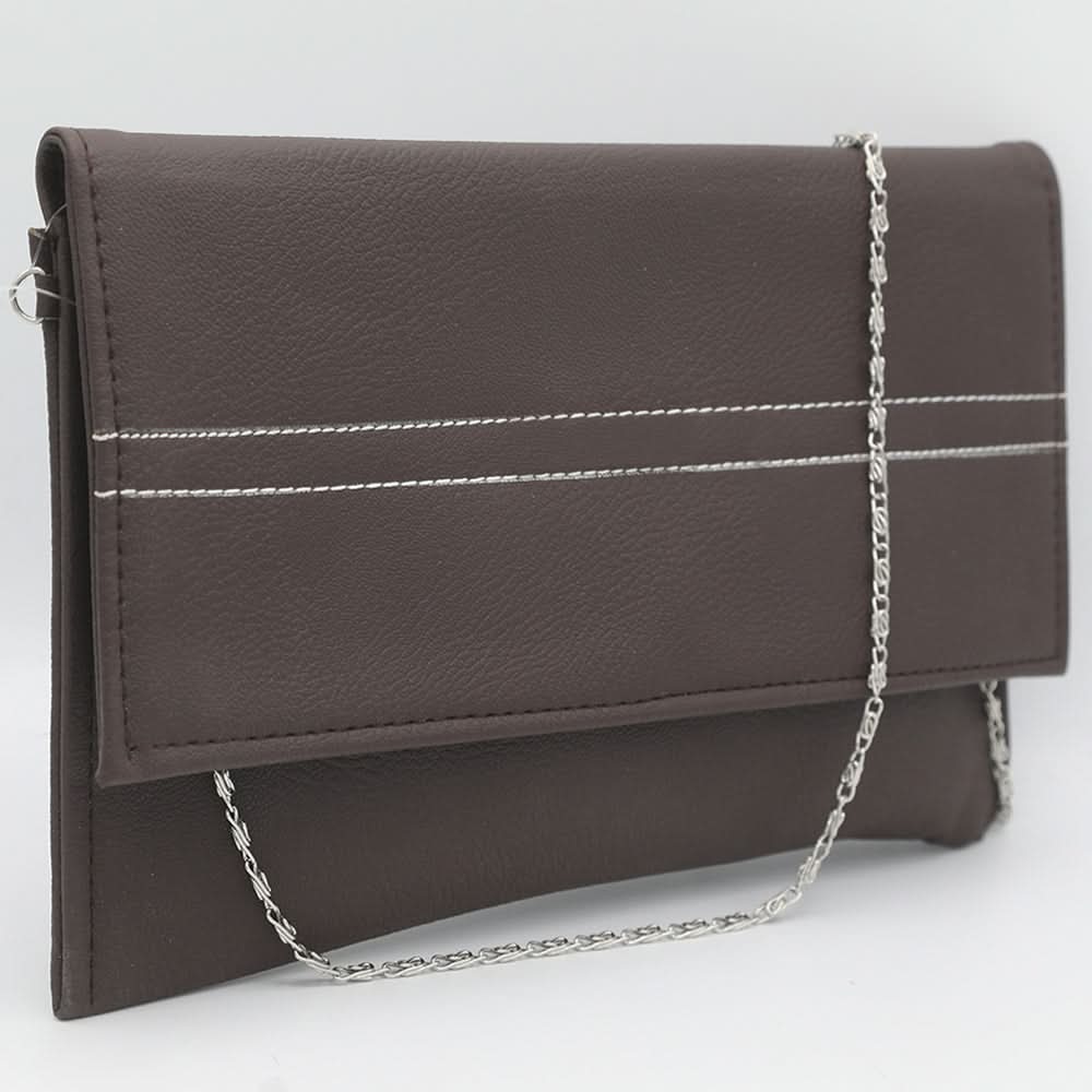 Women's Clutch Kam-2057 - Dark Brown, Women, Clutches, Chase Value, Chase Value