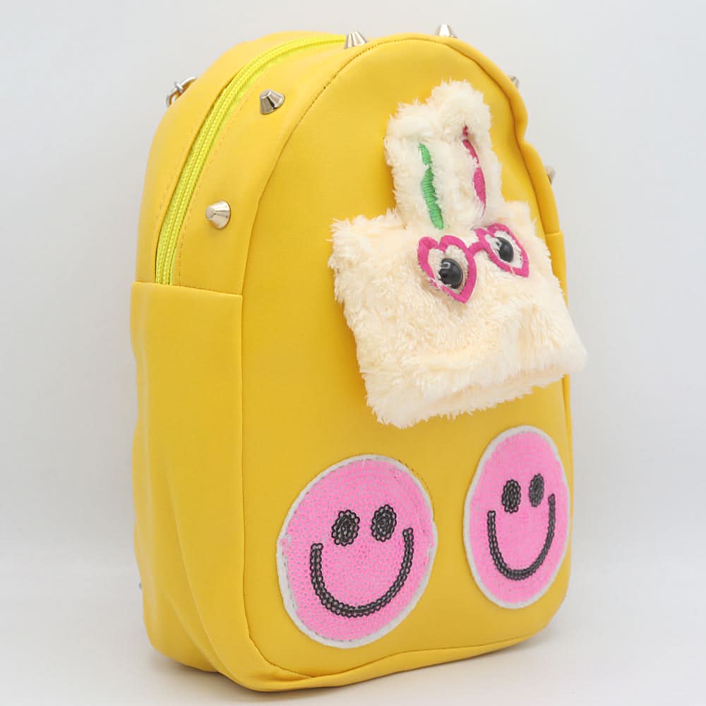 Girls Backpack 7572-C - Yellow, Kids, School And Laptop Bags, Chase Value, Chase Value