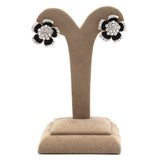 Women's Zarcon Ear Tops - Black & Silver, Women, Earrings & Tops, Chase Value, Chase Value