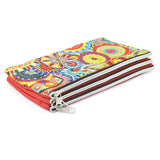 Pencil Pouch Three Zipper - Red, Kids, Pencil Boxes And Stationery Sets, Chase Value, Chase Value