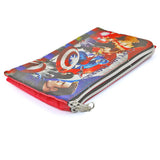 Pencil Pouch Two Zipper - Red, Kids, Pencil Boxes And Stationery Sets, Chase Value, Chase Value